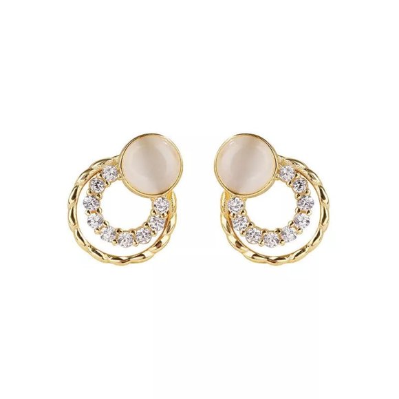 Pretty Opal S925 Dainty Earrings